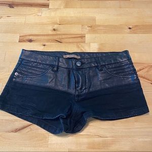 Pull&Bear Black Denim Shorts